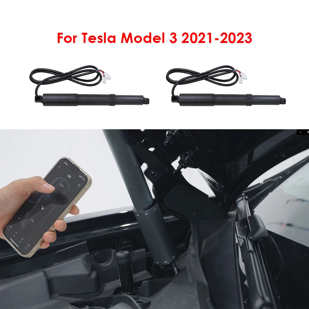 Automatic Power Frunk Kit for Tesla Model Y / 3 / S / X – Electric Front Trunk Lift with Button Control