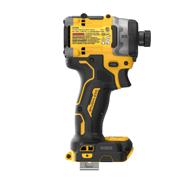 DEWALT XR 20-volt max 1/4-in Brushless Cordless Impact Driver (Battery Not Included and Charger Not Included )