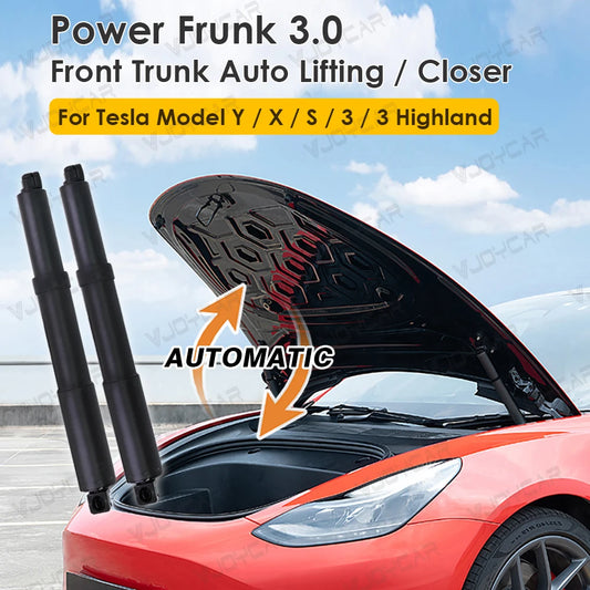 Automatic Power Frunk Kit for Tesla Model Y / 3 / S / X – Electric Front Trunk Lift with Button Control