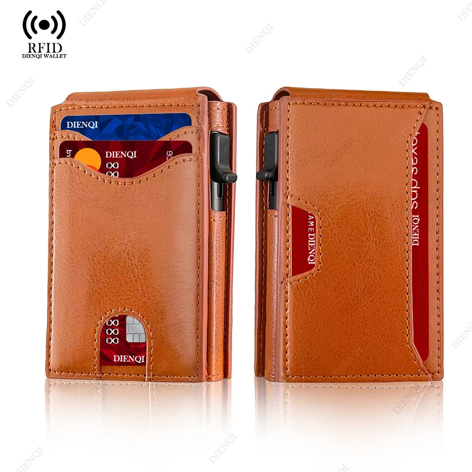 Carbon Fiber RFID Tactical Minimalist Wallet With Dedicated ID Window (No Money Clip)